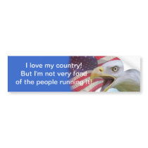I love my country bumper sticker