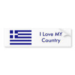 I Love MY Country Greece Flag The MUSEUM Zazzle Bumper Sticker