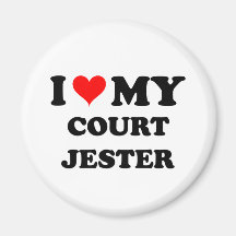 I Love My Court Jester Fridge Magnets