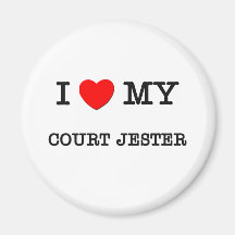 I Love My COURT JESTER Refrigerator Magnet