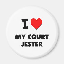 I love My Court Jester Refrigerator Magnet