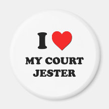 I love My Court Jester Refrigerator Magnet