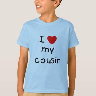 I Heart My Cousin T-Shirts &amp; Shirt Designs | Zazzle