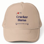 I Love My Cracker Horse (Female Horse) hats