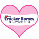I Love My Cracker Horses (Multiple Horses) Photo Cutouts