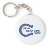 I love my Cream Draft Horse Key Chains