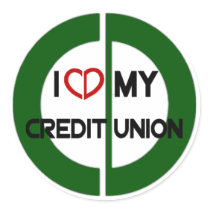 I Love my Credit Union Sticker by CDFEDERAL I Love my Credit Union Sticker