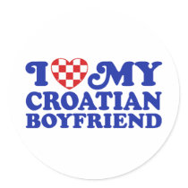I Love My Croatian Boyfriend Sticker