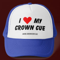 I Love My Crown Cue Cap hats