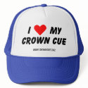 I Love My Crown Cue Cap hats