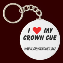 I Love My Crown Cue key ring keychains