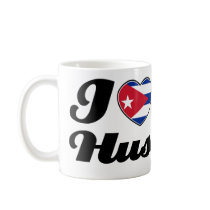 I love my Cuban husband Coffee Mugs
