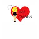 I Love My Curves Blonde Tshirt by Derora I Love My Curves Blonde Tshirt