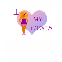 I Love My  Curves Gym T-shirt
