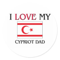 I Love My Cypriot Dad stickers by flagshirt I Love My Cypriot Dad stickers