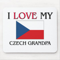 I Love My Czech Grandpa mousepads