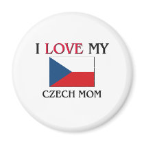 I Love My Czech Mom magnets
