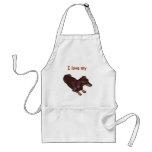 I Love My Dachshund Aprons