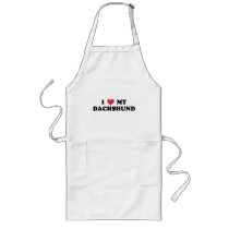 I Love My Dachshund Apron