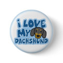 Ich liebe meinen Dachshund-Knopf buttons