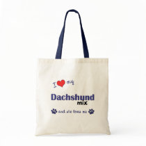 I Love My Dachshund Mix (Female Dog) bags by muttybuddy I Love My Dachshund Mix (Female Dog) bags