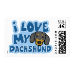 I Love my Dachshund Stamps