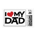 I Love My Dad Father's Day Custom Postage postage