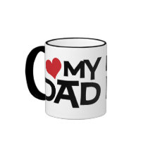 I Love My Dad Father's Day Ringer Mug by koncepts I Love My Dad Father's Day Ringer Mug