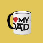 Image of I Love My Dad Father's Day Ringer Mug