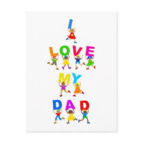 I Love My Dad postcards