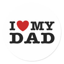 I love My Dad stickers
