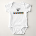 I love my Daddy baby onesie t-shirts by tshirtfun I love my Daddy baby onesie t-shirts