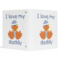 I Love My Daddy (boy duck) Vinyl Binder