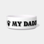 I Love My Daddy Paws Cat Bowl