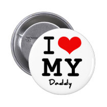 I Love My Daddy buttons
