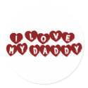 I Love My Daddy stickers