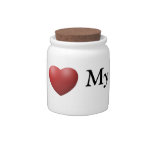 I Love My Dads Pet Treat/Candy Jar candy jars