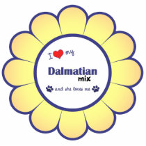 I Love My Dalmatian Mix (Female Dog) Ornament photo sculptures by muttybuddy I Love My Dalmatian Mix (Female Dog) Ornament photo sculptures