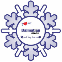 I Love My Dalmatian Mixes (Multiple Dogs) Ornament photo sculptures by muttybuddy I Love My Dalmatian Mixes (Multiple Dogs) Ornament photo sculptures