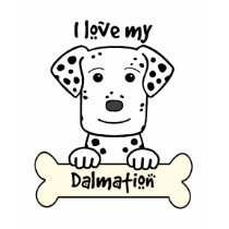 I Love My Dalmation t-shirts by dogcartoons I Love My Dalmation t-shirts