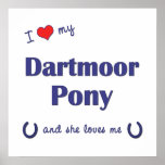 I Love My Dartmoor Pony (Female Pony) Print