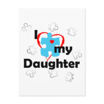 I Love My Daughter - Autism Postcards