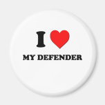 I Love My Defender Fridge Magnet