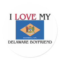 I Love My Delaware Boyfriend stickers by flagshirt I Love My Delaware Boyfriend stickers