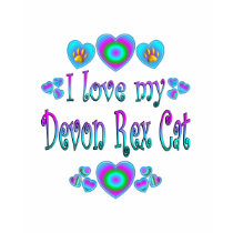 Amo mi gato de Devon Rex camisetas by MyFavoriteCat Amo mi gato de Devon Rex camisetas