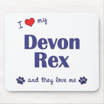 Amo a mi Devon Rex (los gatos múltiples) alfombrillas de raton by customcatgifts Amo a mi Devon Rex (los gatos múltiples) alfombrillas de raton