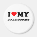 I Love My Diabetologist Refrigerator Magnet