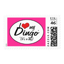 I Love My Dingo (It's a Dog) Postage Stamp