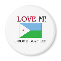 I Love My Djibouti Boyfriend magnets by flagshirt I Love My Djibouti Boyfriend magnets