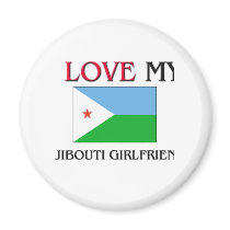 I Love My Djibouti Girlfriend magnets by flagshirt I Love My Djibouti Girlfriend magnets